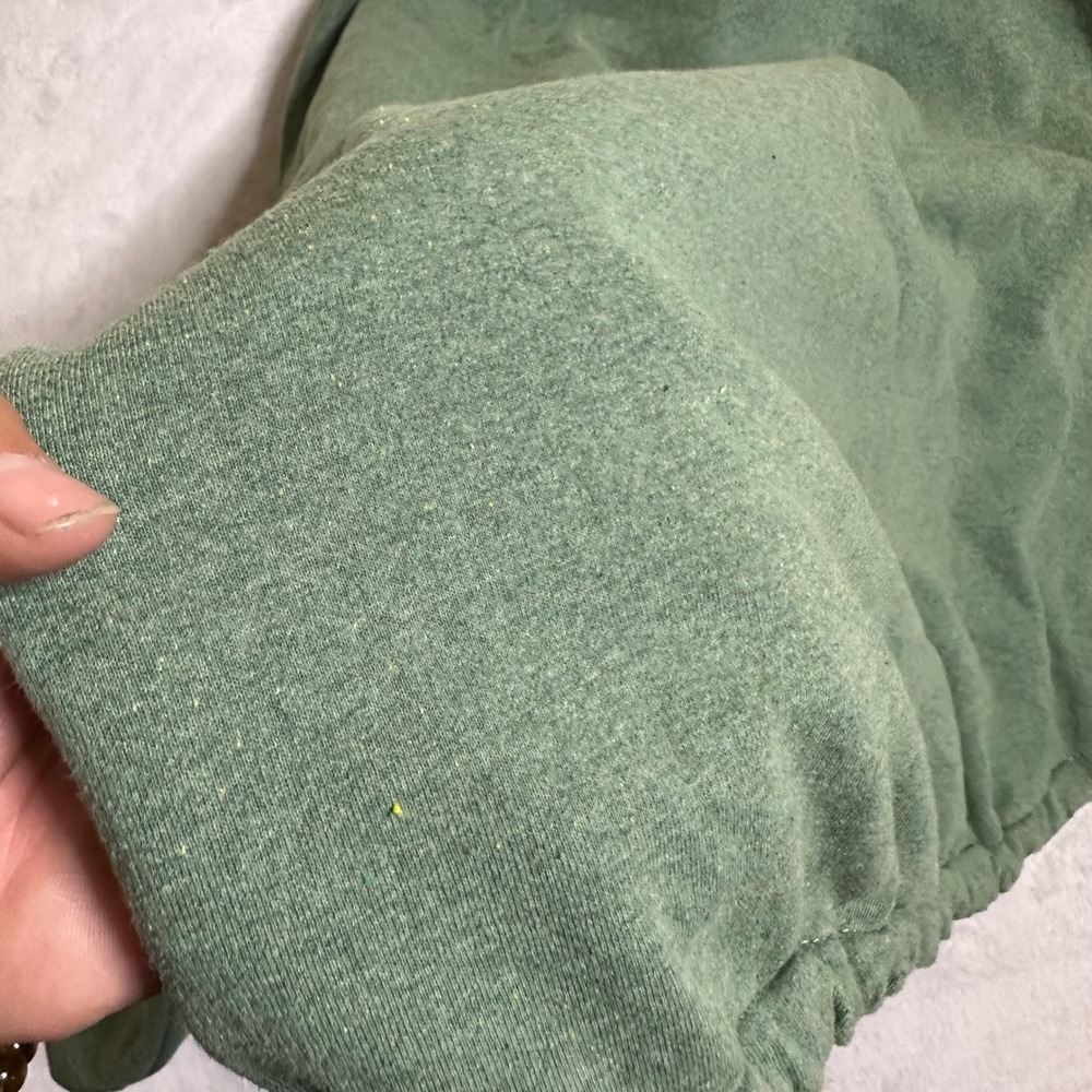 The North Face XL Green Quarter Zip Fleece Hoodie Circular Design Sustainability - Picture 6 of 11